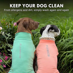 Spark Paws Sunblock Dog T-Shirt, SPF30 Protection, Lightweight Breathable Quick Dry for Dogs with Sensitive Skin - Peach & Mint (Set of 2) - 2XL