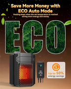 Dog House Heater with Thermostat & Smart APP WIFI Remote, 500W Fast Dog House Heaters Outdoor Doghouse, Chicken Coop, Pig Cat House, 41℉/113℉ Adjustable Temp & Timer, Pet Safe Space Electric Warmer