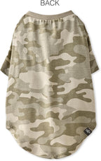 Toby II - The Perfect Tee, 3 Pack Short Sleeve Pet T-Shirt 100% Organic Cotton Tees Clothes for Small, Medium, Large Dogs, Sage Camo, Small