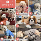 KYEESE 3Pack Dog Sweater Cat Sweaters with Sleeves Stretchy Cat Clothes Soft Pet Coat Pullover Dog Sweaters for Small Dogs Girl Comfy Pet Fleece Sweater Lightweight Dogs Sweatshirt for Cold Weather