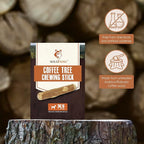 Wildfang® Coffee Wood Dog Chew, XS - Tough Chew Toys for Aggressive Chewers, Dog Teething Toys for Puppies, Training for Chewing Muscles, Coffee Tree Sticks for X-Small Dogs (Under 22 lbs)