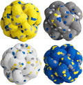 Upgrade Dog Balls Interactive Toys for Aggressive Chewers, Indestructible Tennis Durable Bouncy for Fetch Game, Lightweight Floating, 4pcs