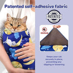 Paw Legend 21.7" Cat Wrap for Grooming Cat Wrap for Cutting Nails Cat Restraint for Nail Clipping Self Adhesive Blanket Restraint Cloth for Cats