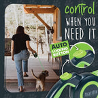 Mighty Paw Retractable Dog Leash 2.0 - Auto-Locking Button for The Control When You Need - Stainless Steel Coil for Smooth Retraction - Super Reflective Ring for Nighttime Visibility - No More Tangle