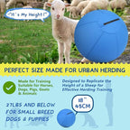Herding Ball for Dogs- 18" Dog Herding Ball for Dogs/Horse, Dog Agility Equipment for Australian/German Shepherd Collie, Toys for Christmas/Birthday Gifts, Blue
