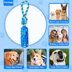 Dog Dental Chew Toy – Durable Rubber Stick with Rope for Large Dogs, Teeth Cleaning and Gum Massage, Interactive Tug and Fetch Toy for Aggressive Chewers (Teeth Cleaning Stick)