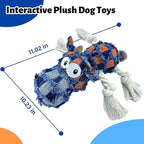 Squeaky Dog Toys for Aggressive Chewers, Dog Plush Chew Toy, Stuffed Animals Dog Toys for Small Medium Large Dogs to Keep Them Busy Puppy Teething Toys