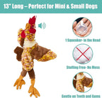 SPOT Skinneeez Chicken 13 Inch Stuffing-Free Plush Squeaky Dog Toy – Soft Interactive Chew Toy for Small and Medium Dogs – Mess-Free Play for Light & Moderate Chewers