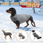 Fleece Dog Coat Reflective Cold Weather Dog Jacket Apparel for Extra Large to Small Pets(Grey,3XL)