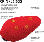 Playology Dog Toys | Plush Toy Crinkle Egg for Dogs | Jumbo Beef Scented Toy - Easy to Clean and Made from Non Toxic Materials