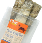 Riley's Cod Skins for Dogs - Air Dried Single Ingredient Dog Treats - Short, Hand Wrapped Cod Skin Dog Treats - Sustainably Caught in Iceland - 3 Pack 5 inch Chew Sticks