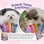 Choolip Squeeze Vita Stick Lickable Cat Treats & Dog Puree – 49-Count Variety Pack, Creamy Squeeze Tubes with Multivitamins, Grain-Free High-Protein Puree, Vet-Formulated Healthy Treats