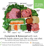 Simple Food Project - Beef & Salmon Recipe - Freeze Dried Raw Food for Dogs - 48oz