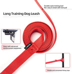 Dog/Puppy Obedience Recall Training Agility Lead - 15ft 20ft 30ft 40ft 50ft Training Leash - Great for Training, Play, Camping, or Backyard (30 Feet, Red)