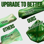 Ultra Thick & Deep RockRhino Dog Poop Bags for Large & XL Breeds | 4-Layer Interlocking Bottom | 100% Home Compostable, 0% Plastic | Vanilla-Scented | 60 Bags, Easy Open Tie Handles, Not for Scooper