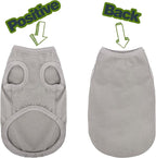Paiaite 3 Pieces Plain Dog Shirt Sleeveless Puppy Cotton Dog Shirts Breathable Pet Apparel Tank Top Colorful Puppy Sweatshirt Clothes for Small Medium Dogs Black Green and Gray XXL