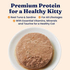 Solid Gold Wet Cat Food Pate - Healthy Canned Cat Food Pate w/Real Tuna & Sardine, Omega Fatty Acids, Vitamins & Minerals - Grain Free & Gluten Free Can Meals for Cats & Kittens - 24ct/3oz Can