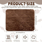 4 Pack Self Heating Cat Pad 16 x 20 Inch Self Warming Cat Bed Non Slip Warm Dog Pad Mat Washable Pet Kennel Crate Bed Mat for Indoor Outdoor Pets(Dark Coffee,16 x 20 Inch)