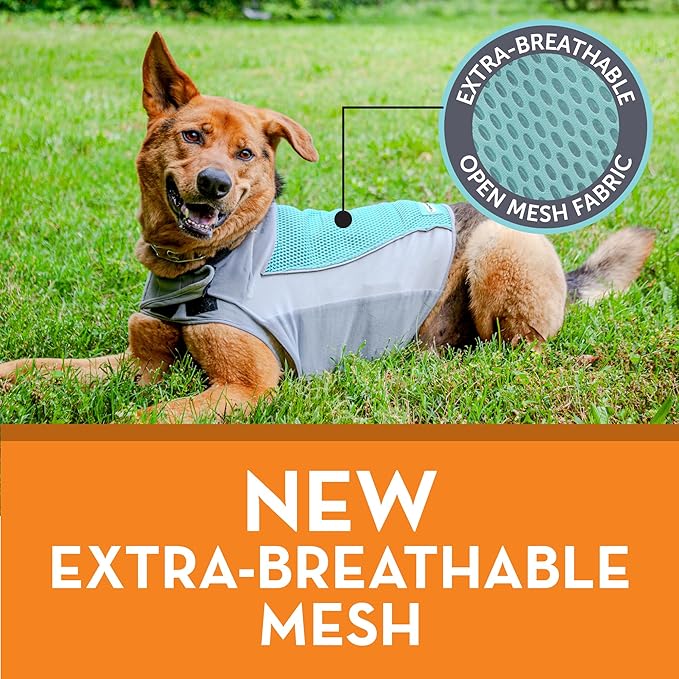 ThunderShirt Breeze for Dogs, Large, Aqua, Extra Breathable Mesh Fabric, Dog Anxiety Relief Vest for Every Day Stress & Calming During Thunder Storms and Fireworks