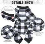 SCENEREAL Dog Pajamas for Small Medium Large Dogs Soft Pet Sweater Clothes Warm Puppy Onesie Outfits for Doggie Winter Christmas - Dog Jammies Pjs