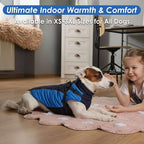 ASENKU Reflective Dog Coat with Built-in Harness, Windproof Fleece-Lined Dog Jacket for Small, Medium, Large Dogs, Warm Winter Vest with Turtleneck & Zipper (Navyblue XL)