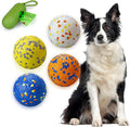 4Pcs Super Bouncy Dog Balls, Fun Indestructible Tennis Balls for Aggressive Chewers, Durable Floating Fetch Toys for Medium and Large Dogs with Lifetime Replacement