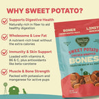Gaines Family Farmstead Chicken Wrapped Sweet Potato Dog Bones - 8 oz Bag, Natural, Grain-Free Dog Treats for All Ages & Breeds, Great for Training and Rewards, Made in USA