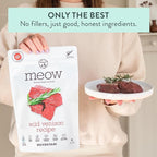 The New Zealand Natural Pet Food Co Meow Freeze Dried Cat Food - Wild Venison Recipe, High Protein Treats, Meals & Toppers, Dry Cat Food, 9.9 oz