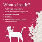 Fera Pets Goat Milk Topper - Cat & Dog Skin and Coat Supplement with Collagen, Biotin & Vitamin C - Helps Maintain Normal Skin Moisture - Promotes a Shiny Coat - for Picky Eaters - 60 TSP