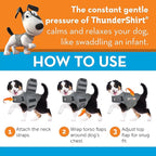 ThunderShirt for Dogs, X Small , Blue Polo - Dog Anxiety Relief Calming Vest