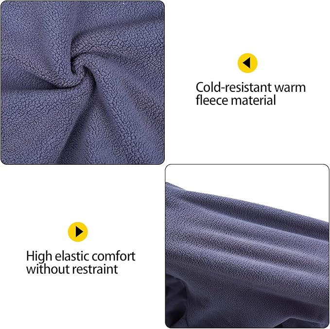 Dog Winter Coat,Warm Dog Jacket,Puppy Polar Fleece High Collar Full Body Snowsuit,Comfort Windproof Sweater(Grey,Large)
