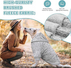 Dog Sweaters for Large Dogs Dog Hoodie Fleece Dog Sweater Soft Dog Clothes Sweatshirt with Pocket Dog Hoodie for Large Dogs(Grey&XL)