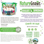 Nature Gnaws Beef Gullet Springs for Dogs 7-8" (6 Count) - Natural Beef Jerky Stick Dog Chew Treats - Rawhide Free