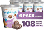 Chewy & Soft Dog Treats Bulk - All Natural, Non-GMO, Gluten Free - All Breeds, Sizes, Ages - Made in New Zealand - Peanut Butter, Blueberry, Banana - 6pk (108 Bulk Dog Treats)
