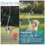 Flirt Pole for Dogs Interactive Dog Pole Toy for Large Medium Small Dogs, Dog Teaser Pole for Tug of War, Flirt Pole with Lure Ball (Standard&Extended Pole+Elastic Rope)