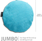 Playology Dog Toys | Plush Toy Crinkle Disc for Dogs | Jumbo Peanut Butter Scented Toy - Easy to Clean and Made from Non Toxic Materials