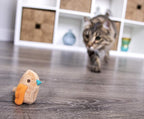 SmartyKat Chickadee Chirp Electronic Sound Cat Toy, Contains Catnip, Battery Powered - Light Brown, One Size