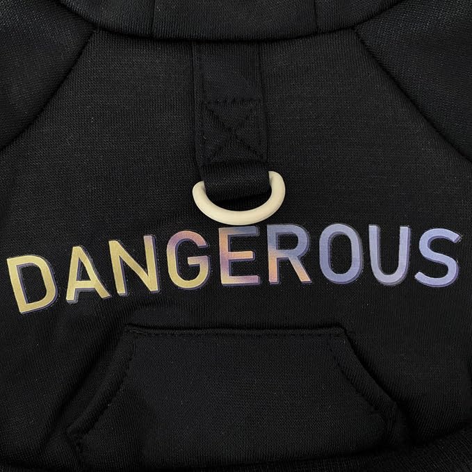 Dog Hoodie Clothes with Pocket 4 Legs Jumpsuit Fleece Sweater Winter Sweat Shirt Warm Cotton Hoodies for Small Dog Medium Large Cat Black 4XL