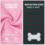 KYEESE 2Pack Dog Shirts Small Tee Soft for Small Dogs Striped T Shirt Lightweight Sleeveless Vest Cotton Tank Top Clothes, Large,Pink+Striped