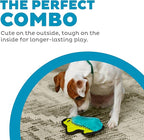 Outward Hound Durablez Minis Stuffing-Free Squeaky Plush Dog Toy for Puppies & Small Dogs - Interactive, Soft Yet Tough, No Mess, Jumbo Squeaker, Long-Lasting Play, Hedgehog