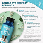 Dog Eye Infection & Eye Care Support Supplements, Natural Relief from Conjunctivitis, Swelling, Tear Stains, Dry Eyes and Discharge, Easy to Use, No More Struggle with Canine Drops, 400 Small Pills