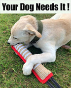 Clysoru Tug Toy for Dogs Jute Bite Resistant Pillow - Lasting Training Equipment Puppy to Large Dogs Interactive Toy with 2 Strong Handles