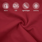ROZKITCH Dog Sweaters Soft Fleece Pullover Sweatshirt Pajamas, Turtleneck Warm Pet Cold Weather Jacket Stretchy Vest Jumpsuit Apparel Outfit Clothes for Small Medium Large Dogs Walking Sleep Red 3XL