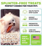 Chicken Wrapped Rawhide Sticks - Supports Dental Health Dog Treats, Grain Free, High Protein, Low-Calorie Canine Treats, 24 oz