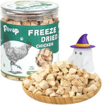 PAWUP Freeze Dried Chicken for Dogs Cats, High Protein Raw Dog Food Topper, Single Fresh Ingredient Treats, 4.6oz, Rawhide Free