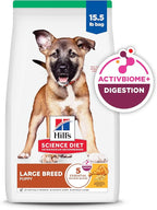 Hill's Science Diet Large Breed Puppy Food, DHA to Support Healthy Development, Chicken & Brown Rice Dry Dog Food, 15.5 lb. Bag