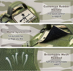 Tactical Cat Harness and Leash, Escape Proof Large Cat Walking Vest,Adjustable Soft Mesh Pet Vest Harness with Control Handle, Molle Patches