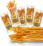 iPaw Turkey Tendons for Dogs, 100% Turkey and US Sourced Raw Material, Hypoallergenic, All Natural Human Grade Puppy Chew, Rawhide Alternative Dog Treats, 5 Unit/Pack Strip