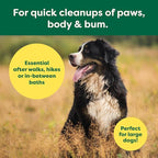 Earth Rated XL Pet Wipes for Dogs & Cats, 3-in-1 Hypoallergenic Cleaning, Deodorizing and Hydrating Extra Large Grooming for Body, Paws and Butt, Unscented, 60 Count