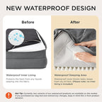 Bedsure Orthopedic Dog Bed Medium Size Dogs - Washable Small Medium Dog Cat Bed Waterproof, Comfort Cats Couch Sofa with Washable Removable Cover, Pets Bed with Nonskid Bottom, Grey, 28"